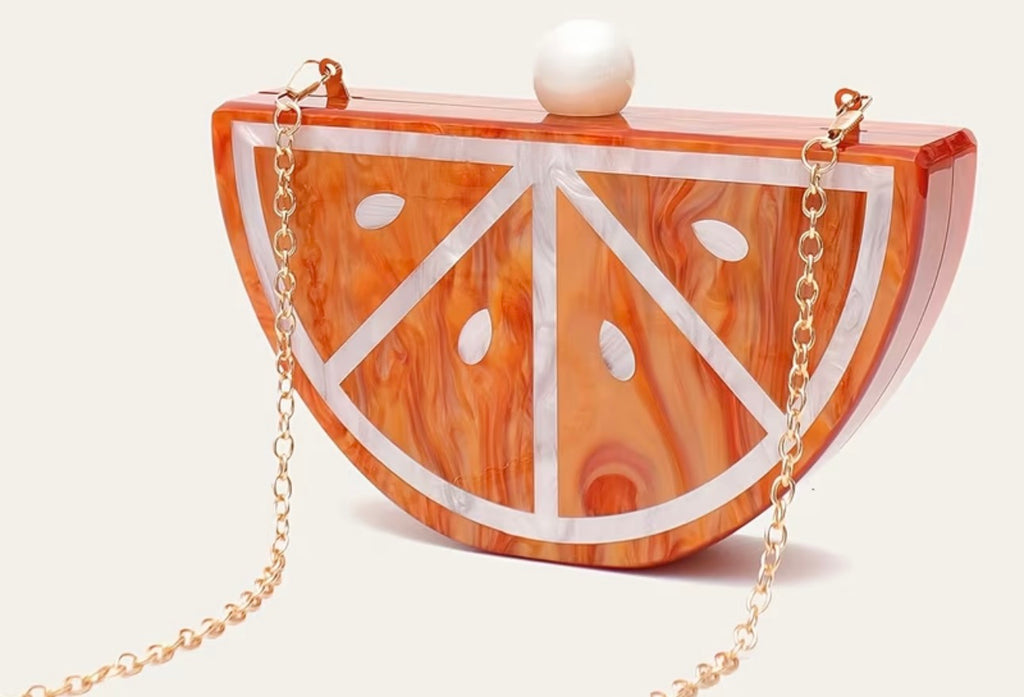 Citrus Slice Acrylic Clutch