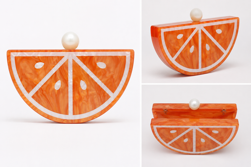 Citrus Slice Acrylic Clutch