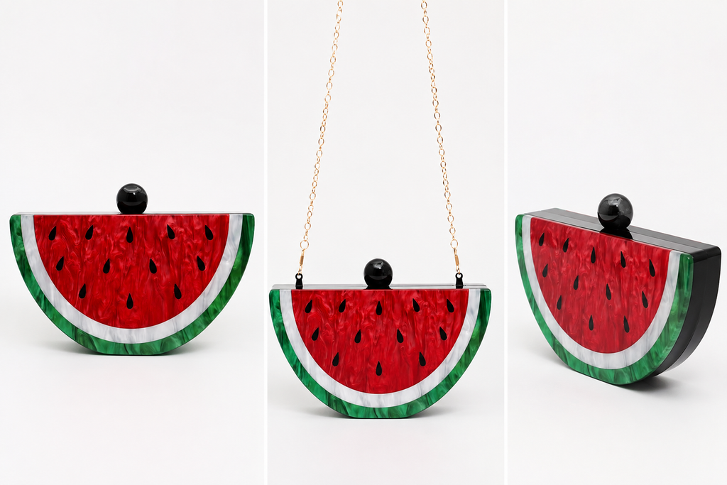 Watermelon Slice Clutch